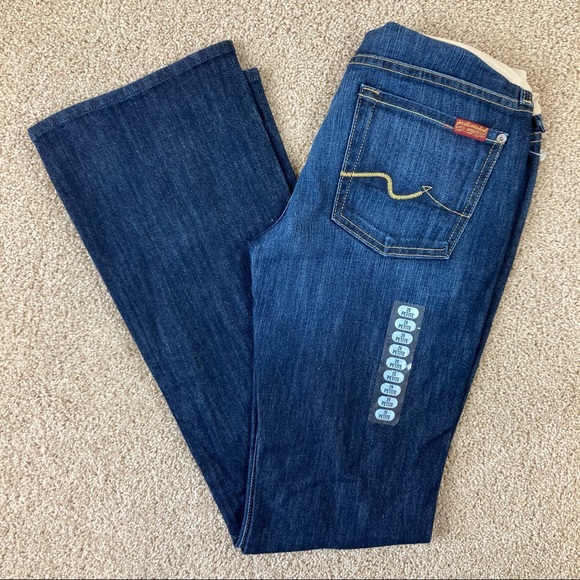 7FAM Boot Cut Maternity Jeans 29 Petite - Picture 1 of 15